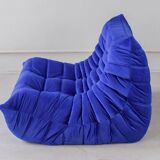 Togo two-seat in blue velvet by Michel Ducaroy for Ligne Roset