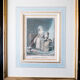 Gravure encadrée "Le petit conseil" par Janinet