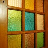 Old glass door solid oak 1960