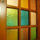 Old glass door solid oak 1960