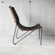 Frederick Weinberg USA rattan chair and metal structure, 1950