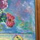 Oil painting on cardboard signed, dimensions: height - 88 cm, width - 75 cm.