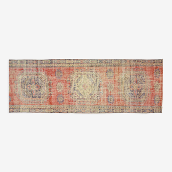 Anatolian handmade vintage rug 398 cm x 120 cm