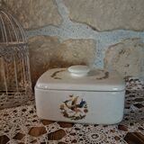 Moustiers style San Marino ceramic butter dish