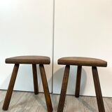 Pair of tripod stools