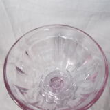 Pink glass cup