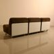 3 chauffeuses "Concha" en velours marron par Jo Otterpohl pour COR