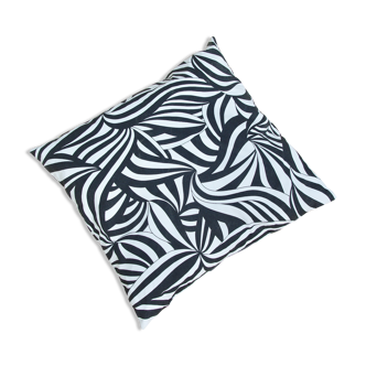 Cushion black and white patterns geometric