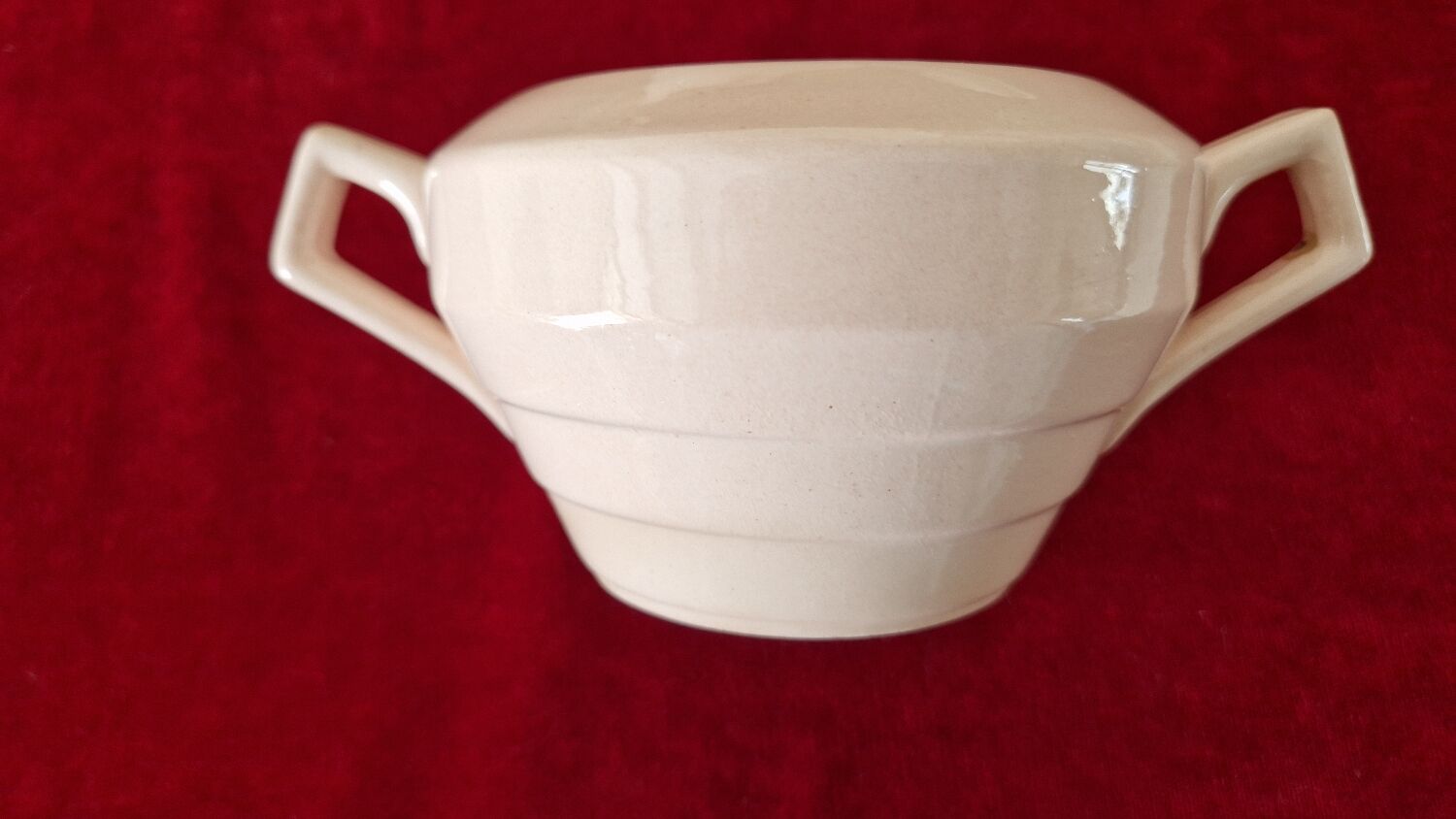 Pink ceramic coffee service by St Amand Ceranord