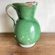Vase pitcher Sicily Italy in glazed earthenware folk art 1950