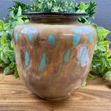 Handcrafted ceramic vase “Unique Piece AR” vintage glazed