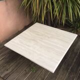 Travertine coffee table