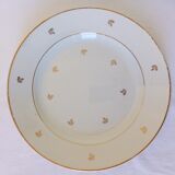 Plat de service rond vintage en porcelaine Badonviller