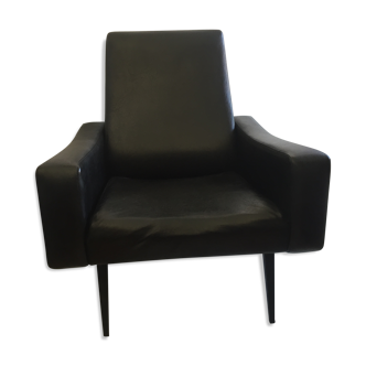Armchair 60s black skai