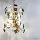 Mid century glass sputnik chandelier, 1970s