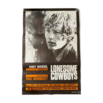 Movie poster "Lonesome Cowboys" Andy Warhol, Paul Morrissey 52x78cm 1970