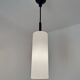 Staff Leuchten cylindrical opaline pendant light from the 60s