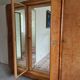 1940s burl wood wardrobe