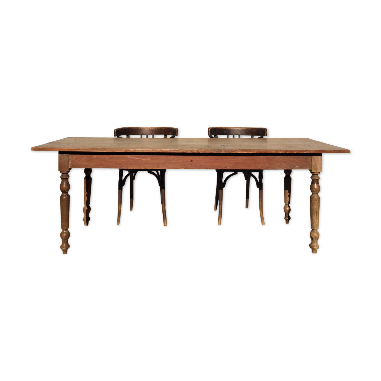 Table en bois pieds tournés