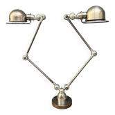 Lampe de table unique à deux bras en Jielde polie