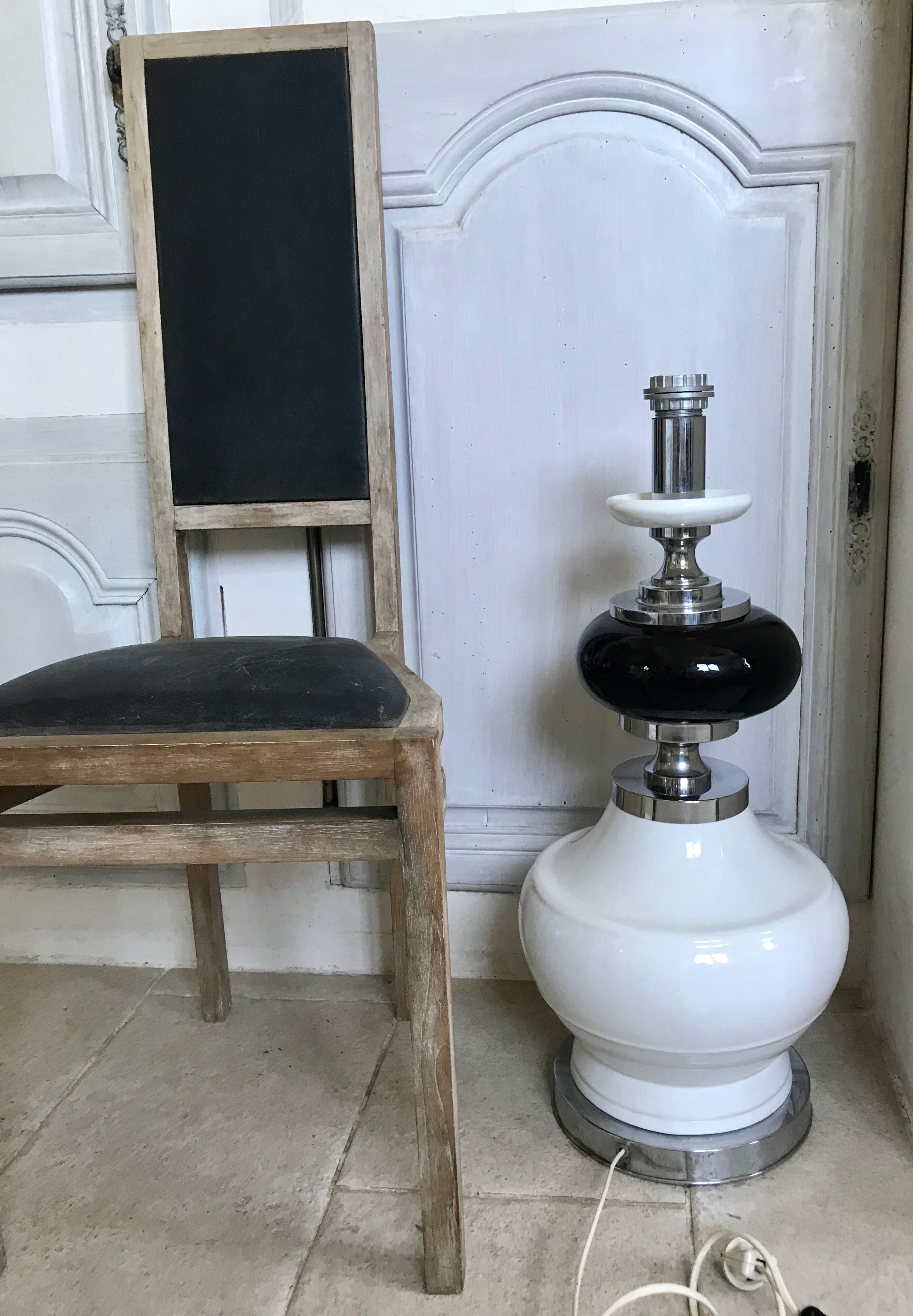 Vintage ceramic lamp  68 cm