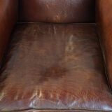 Set of 2 design armchairs made of sheepskin