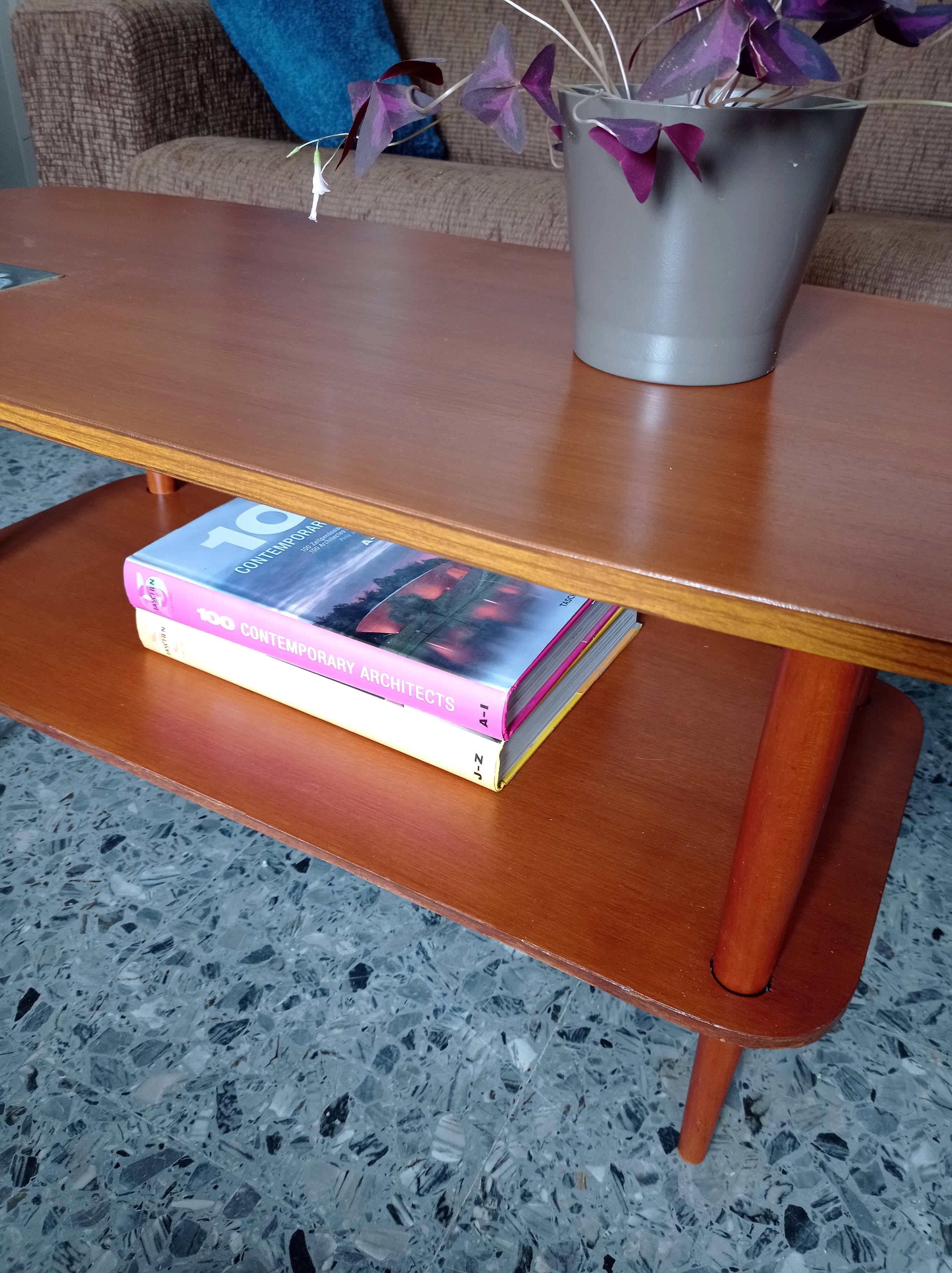 Vintage table two trays