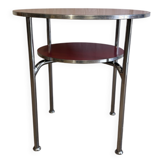 Bauhaus gueridon 1940 chrome
