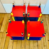 Set of 4 “Crayon” bedside tables - 1980s - Pierre Sala