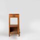 French Art Deco bedside table with a Carrara marble top, circa 1920.
