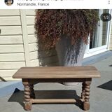 Table basse aérogommé Louis XIII