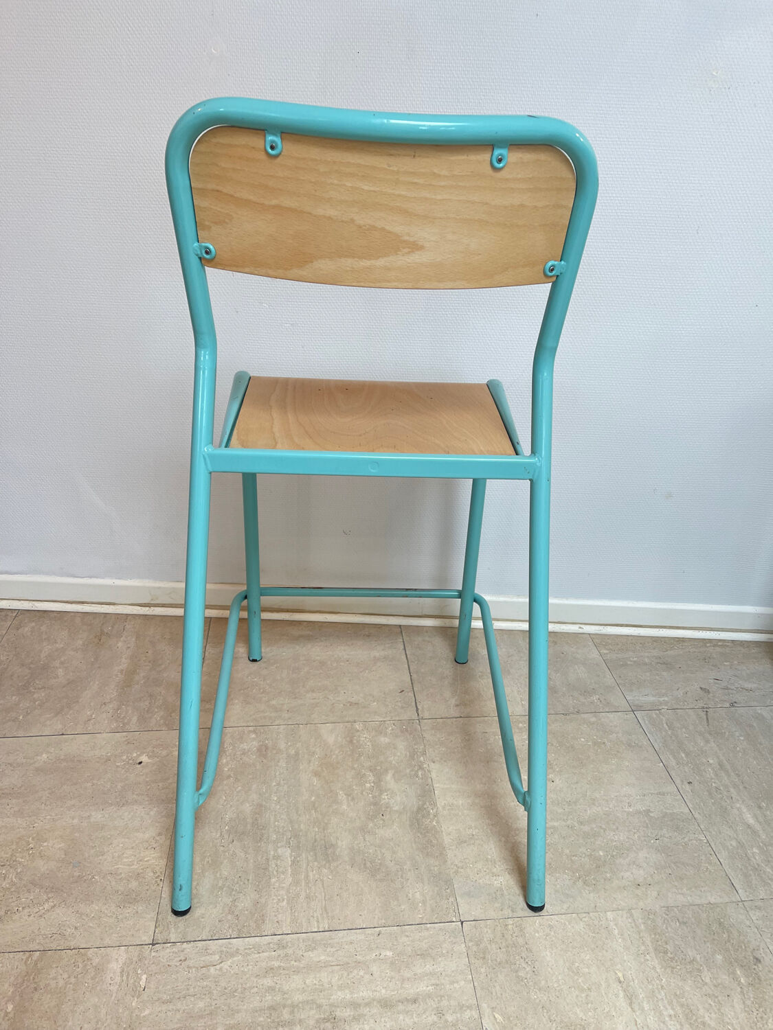 Vintage laboratory stool from the 1980s.