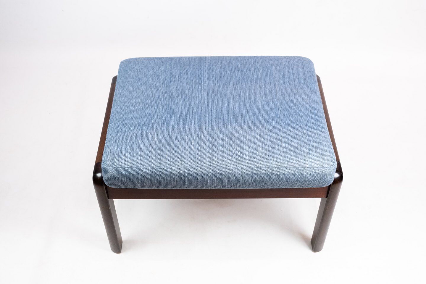 Stool in mahogany designed by Ole Wanscher and manufactured by P. Jeppesen.
