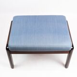 Stool in mahogany designed by Ole Wanscher and manufactured by P. Jeppesen.