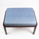 Stool in mahogany designed by Ole Wanscher and manufactured by P. Jeppesen.