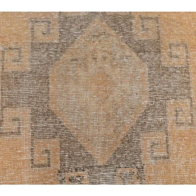 Turkish Oushak wool kilim rug 96x365