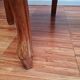 Pair of wooden chairs with velvet seats