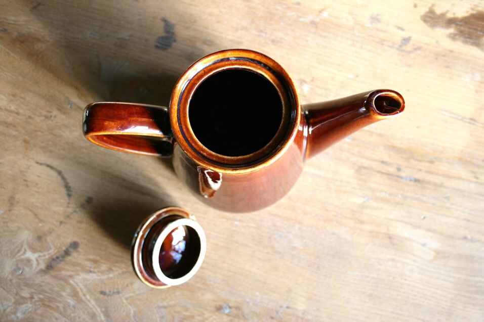 Vintage ceramic bistro teapot