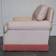Country House Armchair and Ottoman Set, England