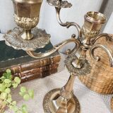 5-light brass candlestick