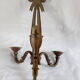 Patinated bronze wall lamp in louis XVI ribbon style