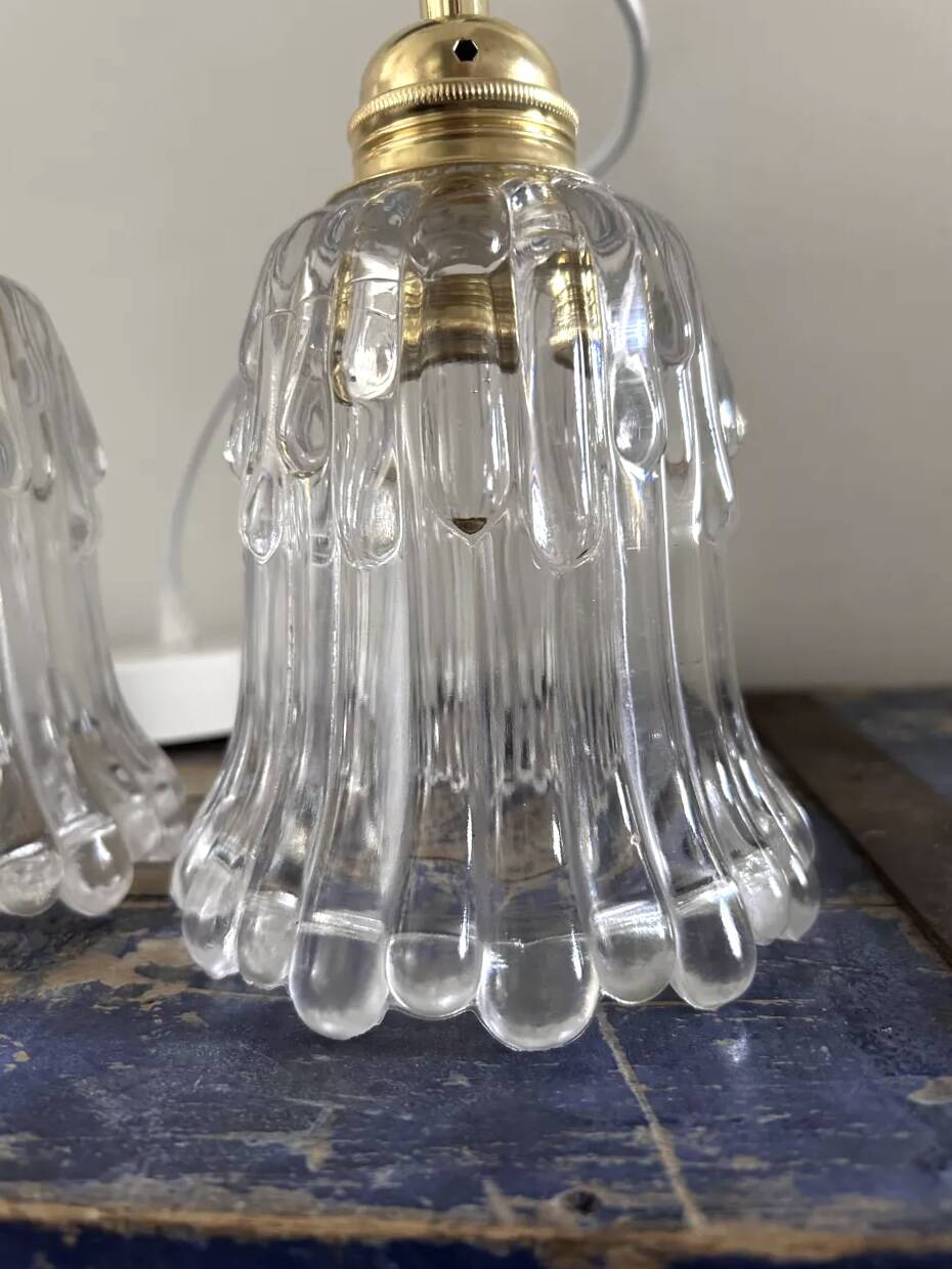 Lot de trois suspensions vintage