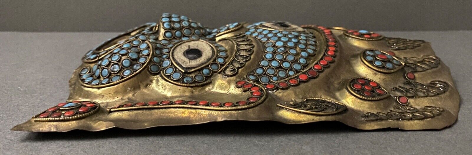 Ritual mask tibetan tibet demon protector mahakala stones