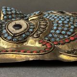 Ritual mask tibetan tibet demon protector mahakala stones