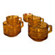 Amber glass cups