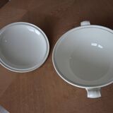 Salins soup tureen, green Croisette model