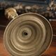 Large brass torch candle holder
