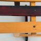 Mid-century Italian solid wood two-tone bench, 1950s, Italy