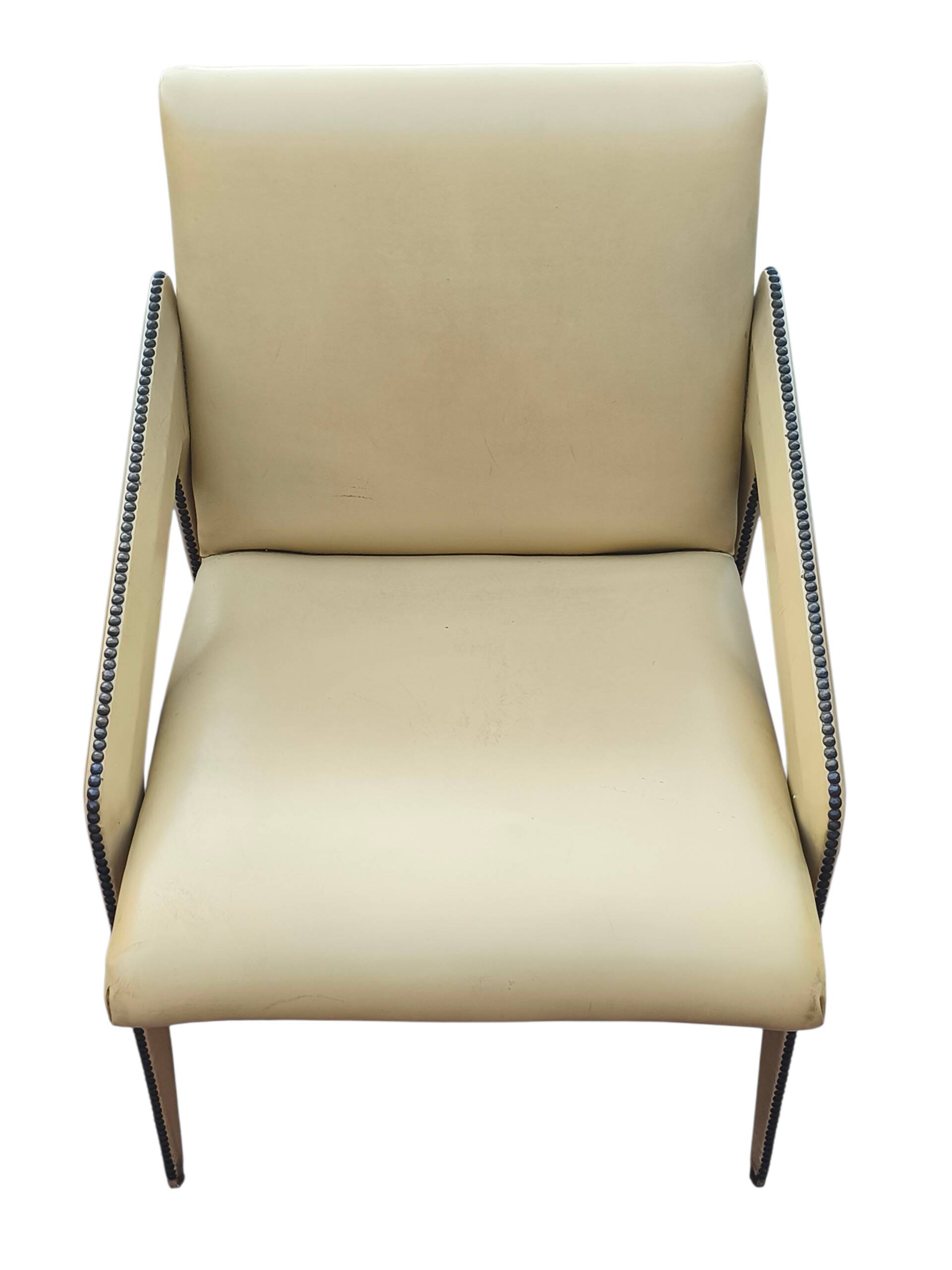 Pair of genuine leather armchairs