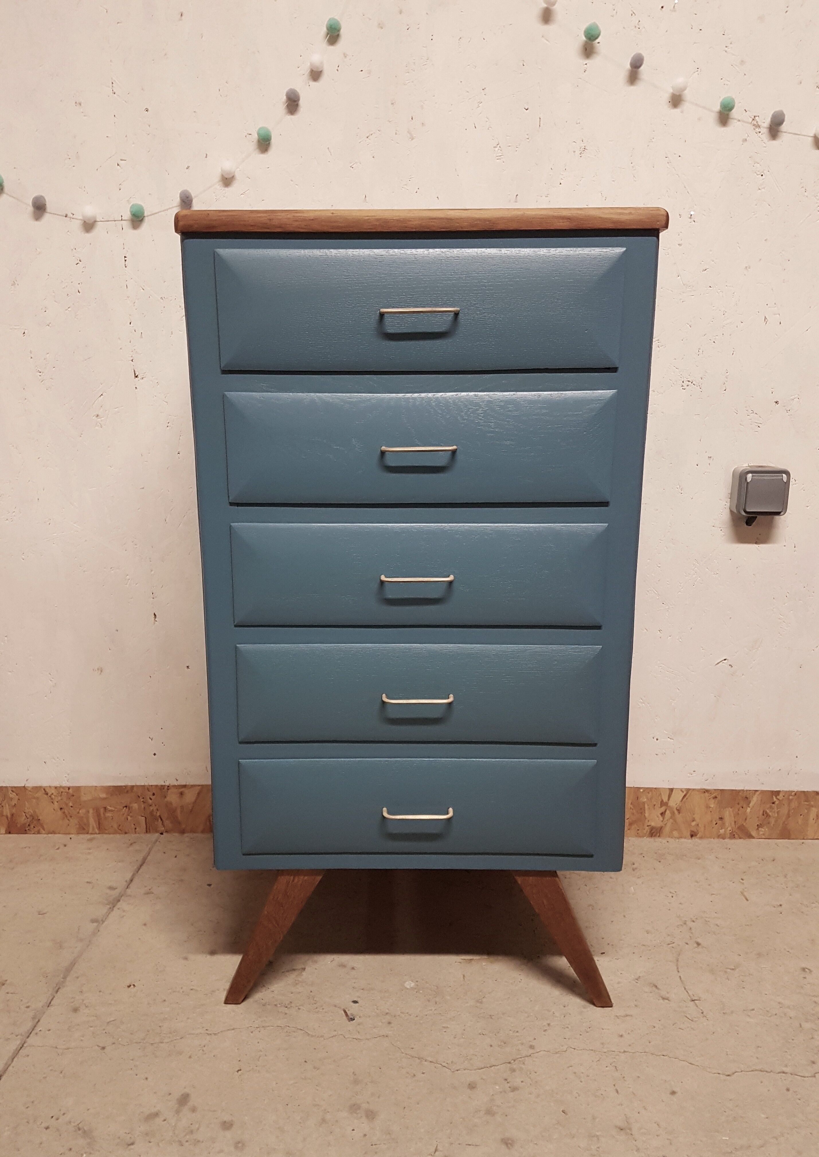 Vintage compass feet chiffonier